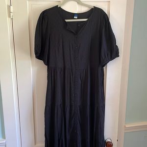Black maxi dress